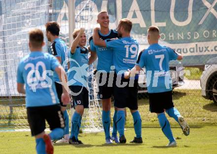 Fussball. Unterliga Ost. Gallizien gegen Grafenstein. Torjubel  David Tamegger, Tadej Tadic, David Mochorko, Florian Verdel (Gallizien). Gallizien, 20.9.2020.
Foto: Kuess
---
pressefotos, pressefotografie, kuess, qs, qspictures, sport, bild, bilder, bilddatenbank
