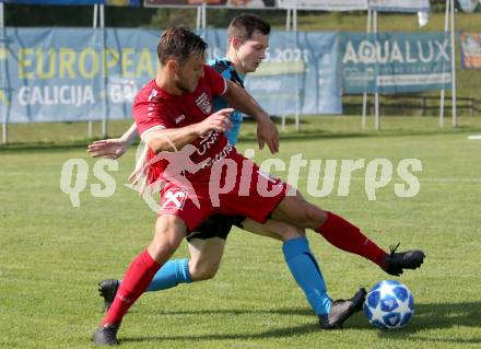 Fussball. Unterliga Ost. Gallizien gegen Grafenstein. Christian Markoutz  (Gallizien), Fabian Strasser (Grafenstein). Gallizien, 20.9.2020.
Foto: Kuess
---
pressefotos, pressefotografie, kuess, qs, qspictures, sport, bild, bilder, bilddatenbank