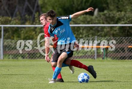 Fussball. Unterliga Ost. Gallizien gegen Grafenstein. Nico Sorger (Gallizien),  Michael Eisterlehner (Grafenstein). Gallizien, 20.9.2020.
Foto: Kuess
---
pressefotos, pressefotografie, kuess, qs, qspictures, sport, bild, bilder, bilddatenbank