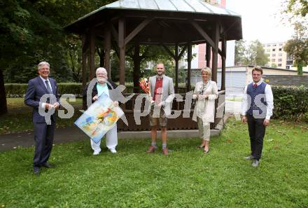 Ehrung Eishockey Sportler des Jahres 2020. Peter Kaiser, Bernd Svetnik,  David Madlener, Karin Bernhard, Max Strohmaier. Klagenfurt, 21.9.2020.
Foto: Kuess
---
pressefotos, pressefotografie, kuess, qs, qspictures, sport, bild, bilder, bilddatenbank