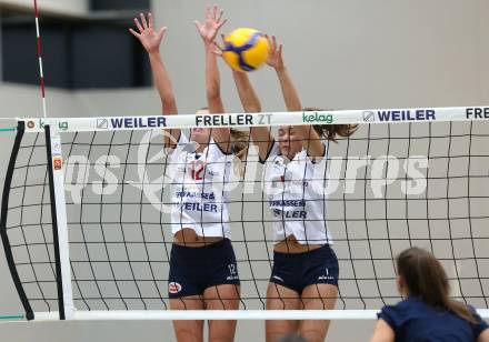 Volleyball Frauen. ATSC Kelag Wildcats. Testspiel.  Lucia Aichholzer, Linda Striek. Klagenfurt, am 22.9.2020.
Foto: Kuess
---
pressefotos, pressefotografie, kuess, qs, qspictures, sport, bild, bilder, bilddatenbank