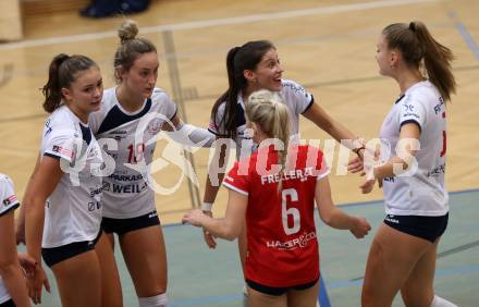 Volleyball Frauen. ATSC Kelag Wildcats. Testspiel.  Jubel. Klagenfurt, am 22.9.2020.
Foto: Kuess
---
pressefotos, pressefotografie, kuess, qs, qspictures, sport, bild, bilder, bilddatenbank