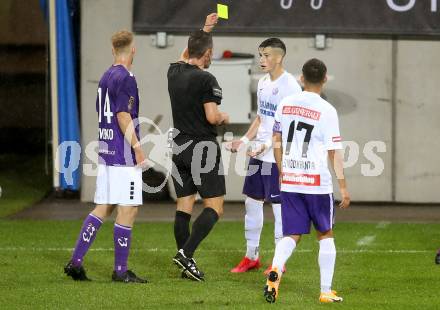 Fussball 2. Liga. SK Austria Klagenfurt gegen Young Violets Austria Wien.  Facundo Perdomo Marmol (Wien). Klagenfurt, am 25.9.2020.
Foto: Kuess
www.qspictures.net
---
pressefotos, pressefotografie, kuess, qs, qspictures, sport, bild, bilder, bilddatenbank