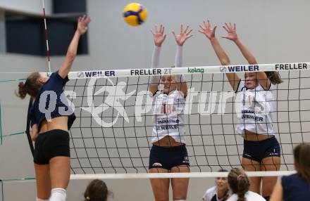 Volleyball Frauen. ATSC Kelag Wildcats. Testspiel.  Ana Bajic, Linda Striek. Klagenfurt, am 22.9.2020.
Foto: Kuess
---
pressefotos, pressefotografie, kuess, qs, qspictures, sport, bild, bilder, bilddatenbank