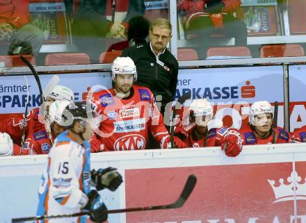 EBEL. Eishockey Bundesliga. KAC gegen	EHC Linz. Trainer Petri Matikainen (KAC). Klagenfurt, am 25.9.2020.
Foto: Kuess
www.qspictures.net

---
pressefotos, pressefotografie, kuess, qs, qspictures, sport, bild, bilder, bilddatenbank