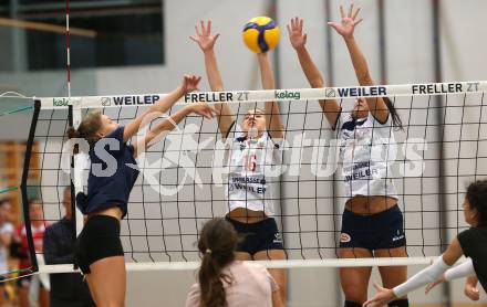 Volleyball Frauen. ATSC Kelag Wildcats. Testspiel.  Magdalena Rabitsch, Nikolina Bajic. Klagenfurt, am 22.9.2020.
Foto: Kuess
---
pressefotos, pressefotografie, kuess, qs, qspictures, sport, bild, bilder, bilddatenbank