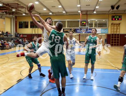 Basketball Zweite Liga 2020/2021. Grunddurchgang 1. Runde. Woerthersee Piraten gegen KOS Celovec. Christof Gspandl (Piraten), Ales Primc (KOS Celovec). Klagenfurt, am 26.9.2020.
Foto: Kuess
www.qspictures.net

---
pressefotos, pressefotografie, kuess, qs, qspictures, sport, bild, bilder, bilddatenbank