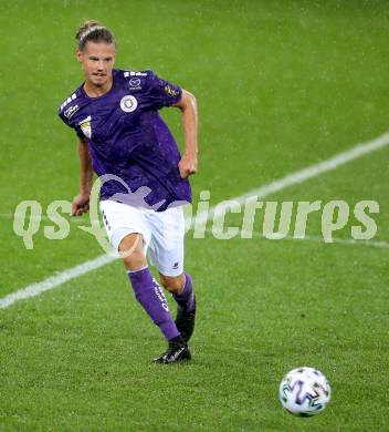 Fussball 2. Liga. SK Austria Klagenfurt gegen Young Violets Austria Wien.  Patrick Greil (Klagenfurt). Klagenfurt, am 25.9.2020.
Foto: Kuess
www.qspictures.net
---
pressefotos, pressefotografie, kuess, qs, qspictures, sport, bild, bilder, bilddatenbank
