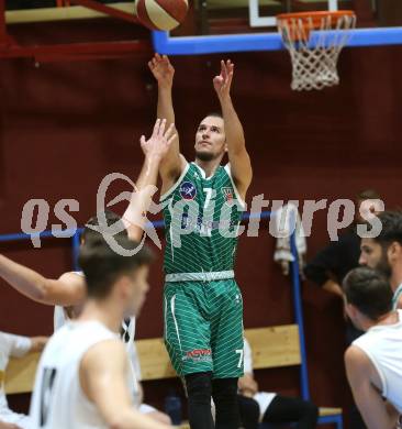 Basketball Zweite Liga 2020/2021. Grunddurchgang 1. Runde. Woerthersee Piraten gegen KOS Celovec.  Anze Kos (KOS Celovec). Klagenfurt, am 26.9.2020.
Foto: Kuess
www.qspictures.net

---
pressefotos, pressefotografie, kuess, qs, qspictures, sport, bild, bilder, bilddatenbank