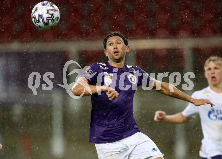 Fussball 2. Liga. SK Austria Klagenfurt gegen Young Violets Austria Wien.  Julian von Haacke (Klagenfurt). Klagenfurt, am 25.9.2020.
Foto: Kuess
www.qspictures.net
---
pressefotos, pressefotografie, kuess, qs, qspictures, sport, bild, bilder, bilddatenbank
