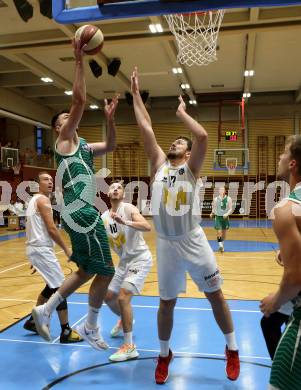 Basketball Zweite Liga 2020/2021. Grunddurchgang 1. Runde. Woerthersee Piraten gegen KOS Celovec. Christof Gspandl (Piraten), Marin Sliskovic (KOS Celovec). Klagenfurt, am 26.9.2020.
Foto: Kuess
www.qspictures.net

---
pressefotos, pressefotografie, kuess, qs, qspictures, sport, bild, bilder, bilddatenbank