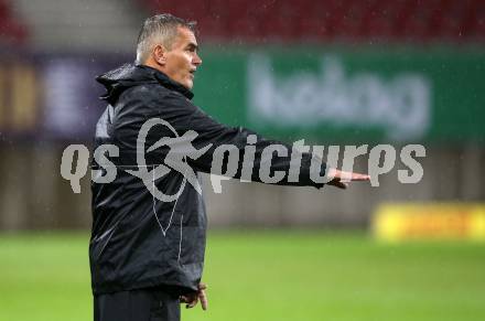 Fussball 2. Liga. SK Austria Klagenfurt gegen Young Violets Austria Wien.  Trainer Robert Micheu (Klagenfurt). Klagenfurt, am 25.9.2020.
Foto: Kuess
www.qspictures.net
---
pressefotos, pressefotografie, kuess, qs, qspictures, sport, bild, bilder, bilddatenbank
