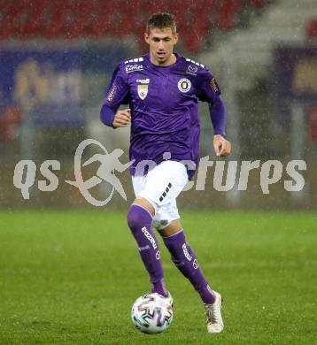 Fussball 2. Liga. SK Austria Klagenfurt gegen Young Violets Austria Wien.  Ivan Saravanja (Klagenfurt). Klagenfurt, am 25.9.2020.
Foto: Kuess
www.qspictures.net
---
pressefotos, pressefotografie, kuess, qs, qspictures, sport, bild, bilder, bilddatenbank