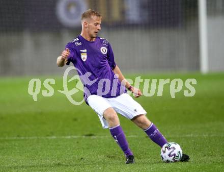 Fussball 2. Liga. SK Austria Klagenfurt gegen Young Violets Austria Wien.  Christopher Cvetko (Klagenfurt). Klagenfurt, am 25.9.2020.
Foto: Kuess
www.qspictures.net
---
pressefotos, pressefotografie, kuess, qs, qspictures, sport, bild, bilder, bilddatenbank