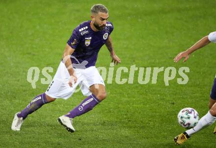 Fussball 2. Liga. SK Austria Klagenfurt gegen Young Violets Austria Wien.  Kosmas Gkezos (Klagenfurt). Klagenfurt, am 25.9.2020.
Foto: Kuess
www.qspictures.net
---
pressefotos, pressefotografie, kuess, qs, qspictures, sport, bild, bilder, bilddatenbank