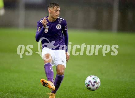 Fussball 2. Liga. SK Austria Klagenfurt gegen Young Violets Austria Wien.  Fabio Markelic (Klagenfurt). Klagenfurt, am 25.9.2020.
Foto: Kuess
www.qspictures.net
---
pressefotos, pressefotografie, kuess, qs, qspictures, sport, bild, bilder, bilddatenbank