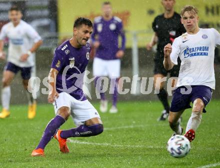 Fussball 2. Liga. SK Austria Klagenfurt gegen Young Violets Austria Wien.  Darijo Pecirep (Klagenfurt). Klagenfurt, am 25.9.2020.
Foto: Kuess
www.qspictures.net
---
pressefotos, pressefotografie, kuess, qs, qspictures, sport, bild, bilder, bilddatenbank