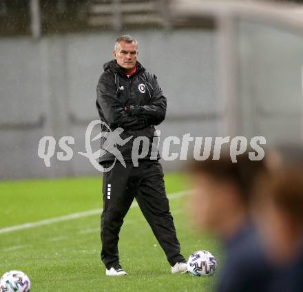 Fussball 2. Liga. SK Austria Klagenfurt gegen Young Violets Austria Wien.  Trainer Robert Micheu (Klagenfurt). Klagenfurt, am 25.9.2020.
Foto: Kuess
www.qspictures.net
---
pressefotos, pressefotografie, kuess, qs, qspictures, sport, bild, bilder, bilddatenbank
