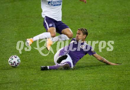 Fussball 2. Liga. SK Austria Klagenfurt gegen Young Violets Austria Wien.  Maximiliano Romero Moreira (Klagenfurt). Klagenfurt, am 25.9.2020.
Foto: Kuess
www.qspictures.net
---
pressefotos, pressefotografie, kuess, qs, qspictures, sport, bild, bilder, bilddatenbank