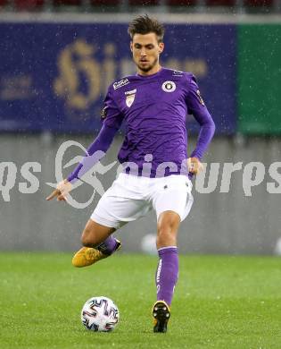 Fussball 2. Liga. SK Austria Klagenfurt gegen Young Violets Austria Wien.  Thorsten Mahrer (Klagenfurt). Klagenfurt, am 25.9.2020.
Foto: Kuess
www.qspictures.net
---
pressefotos, pressefotografie, kuess, qs, qspictures, sport, bild, bilder, bilddatenbank