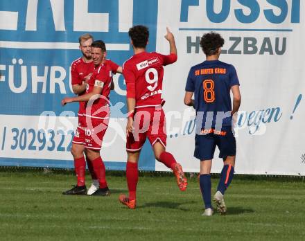 Fussball. Kaerntner Liga. Kraig gegen ATSV Wolfsberg. Torjubel Patrick Pfennich (Wolfsberg). Kraig, 26.9.2020.
Foto: Kuess
---
pressefotos, pressefotografie, kuess, qs, qspictures, sport, bild, bilder, bilddatenbank