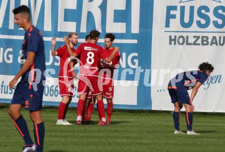 Fussball. Kaerntner Liga. Kraig gegen ATSV Wolfsberg. Torjubel Patrick Pfennich (Wolfsberg). Kraig, 26.9.2020.
Foto: Kuess
---
pressefotos, pressefotografie, kuess, qs, qspictures, sport, bild, bilder, bilddatenbank