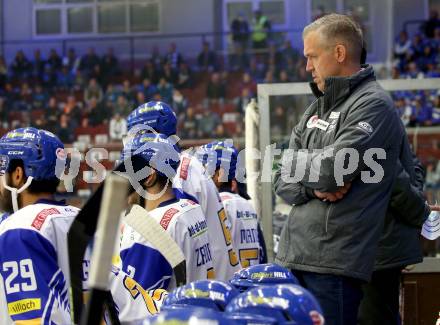EBEL. Eishockey Bundesliga. VSV gegen HC TWK Innsbruck.  Trainer Dan Ceman (VSV). Villach, am 27.9.2020.
Foto: Kuess
www.qspictures.net
---
pressefotos, pressefotografie, kuess, qs, qspictures, sport, bild, bilder, bilddatenbank