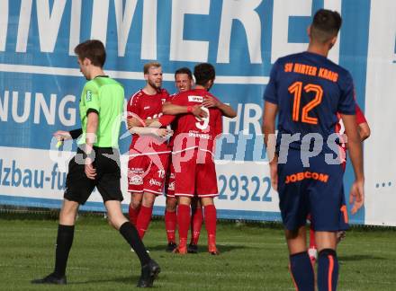 Fussball. Kaerntner Liga. Kraig gegen ATSV Wolfsberg. Torjubel Patrick Pfennich (Wolfsberg). Kraig, 26.9.2020.
Foto: Kuess
---
pressefotos, pressefotografie, kuess, qs, qspictures, sport, bild, bilder, bilddatenbank