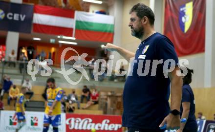 Volleyball. CEV Champions League Volley 2021 - Men First Round. SK Zadruga Aich/Dob gegen Dinamo Moscow.  Trainer Matjaz Hafner (Aich/Dob). Bleiburg, am 29.9.2020.
Foto: Kuess
www.qspictures.net
---
pressefotos, pressefotografie, kuess, qs, qspictures, sport, bild, bilder, bilddatenbank
