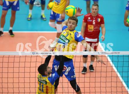 Volleyball. CEV Champions League Volley 2021 - Men First Round. SK Zadruga Aich/Dob gegen Dinamo Moscow. Lukas Kuehl, Gabriel Ferreira Garcia (Aich/Dob). Bleiburg, am 29.9.2020.
Foto: Kuess
www.qspictures.net
---
pressefotos, pressefotografie, kuess, qs, qspictures, sport, bild, bilder, bilddatenbank