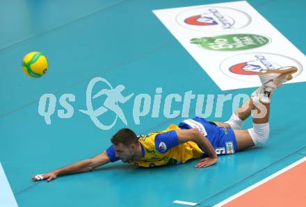 Volleyball. CEV Champions League Volley 2021 - Men First Round. SK Zadruga Aich/Dob gegen Dinamo Moscow.  Konrad Dariusz Formela (Aich/Dob). Bleiburg, am 29.9.2020.
Foto: Kuess
www.qspictures.net
---
pressefotos, pressefotografie, kuess, qs, qspictures, sport, bild, bilder, bilddatenbank