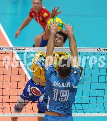 Volleyball. CEV Champions League Volley 2021 - Men First Round. SK Zadruga Aich/Dob gegen Dinamo Moscow. Matthew Cole Passalent  (Aich/Dob). Bleiburg, am 29.9.2020.
Foto: Kuess
www.qspictures.net
---
pressefotos, pressefotografie, kuess, qs, qspictures, sport, bild, bilder, bilddatenbank