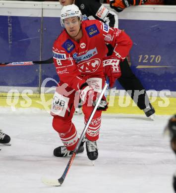 EBEL. Eishockey Bundesliga. KAC gegen	Moser Medical Graz99ers. Nicholas Eric Petersen (KAC). Klagenfurt, am 4.10.2020.
Foto: Kuess
www.qspictures.net

---
pressefotos, pressefotografie, kuess, qs, qspictures, sport, bild, bilder, bilddatenbank