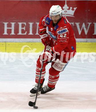 EBEL. Eishockey Bundesliga. KAC gegen	Moser Medical Graz99ers. Rok Ticar (KAC). Klagenfurt, am 4.10.2020.
Foto: Kuess
www.qspictures.net

---
pressefotos, pressefotografie, kuess, qs, qspictures, sport, bild, bilder, bilddatenbank