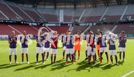 Fussball 2. Liga. SK Austria Klagenfurt gegen FAC Wien. Jubel Austria. Klagenfurt, am 4.10.2020.
Foto: Kuess
www.qspictures.net
---
pressefotos, pressefotografie, kuess, qs, qspictures, sport, bild, bilder, bilddatenbank