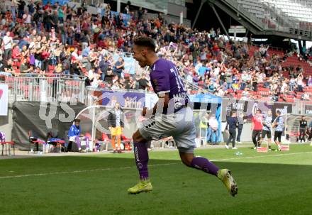 Fussball 2. Liga. SK Austria Klagenfurt gegen FAC Wien. Torjubel Oliver Markoutz (Klagenfurt). Klagenfurt, am 4.10.2020.
Foto: Kuess
www.qspictures.net
---
pressefotos, pressefotografie, kuess, qs, qspictures, sport, bild, bilder, bilddatenbank