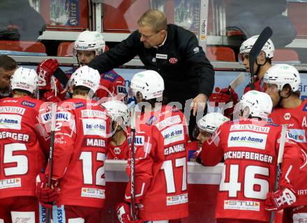 EBEL. Eishockey Bundesliga. KAC gegen	Moser Medical Graz99ers. Trainer Petri Matikainen (KAC). Klagenfurt, am 4.10.2020.
Foto: Kuess
www.qspictures.net

---
pressefotos, pressefotografie, kuess, qs, qspictures, sport, bild, bilder, bilddatenbank