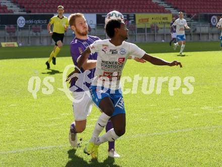 Fussball 2. Liga. SK Austria Klagenfurt gegen FAC Wien. Markus Rusek, (Klagenfurt), Flavio Dos Santos Dias (Wien). Klagenfurt, am 4.10.2020.
Foto: Kuess
www.qspictures.net
---
pressefotos, pressefotografie, kuess, qs, qspictures, sport, bild, bilder, bilddatenbank