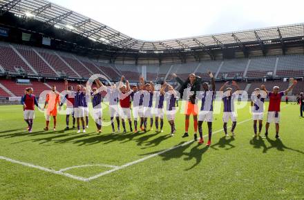 Fussball 2. Liga. SK Austria Klagenfurt gegen FAC Wien. Jubel  (Klagenfurt). Klagenfurt, am 4.10.2020.
Foto: Kuess
www.qspictures.net
---
pressefotos, pressefotografie, kuess, qs, qspictures, sport, bild, bilder, bilddatenbank