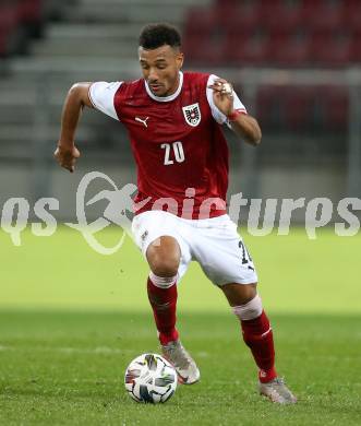 Fussball Laenderspiel. Oesterreich gegen Griechenland. Karim Onisiwo (Oesterreich). Klagenfurt Woerthersee Stadion, am 7.10.2020.
Foto: Kuess
www.qspictures.net
---
pressefotos, pressefotografie, kuess, qs, qspictures, sport, bild, bilder, bilddatenbank