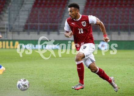 Fussball Laenderspiel. Oesterreich gegen Griechenland. Karim Onisiwo (Oesterreich). Klagenfurt Woerthersee Stadion, am 7.10.2020.
Foto: Kuess
www.qspictures.net
---
pressefotos, pressefotografie, kuess, qs, qspictures, sport, bild, bilder, bilddatenbank