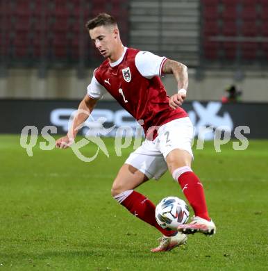 Fussball Laenderspiel. Oesterreich gegen Griechenland. Marco Friedl (Oesterreich). Klagenfurt Woerthersee Stadion, am 7.10.2020.
Foto: Kuess
www.qspictures.net
---
pressefotos, pressefotografie, kuess, qs, qspictures, sport, bild, bilder, bilddatenbank