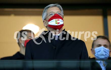 Fussball Laenderspiel. Oesterreich gegen Griechenland. Landeshauptmann Peter Kaiser. Klagenfurt Woerthersee Stadion, am 7.10.2020.
Foto: Kuess
www.qspictures.net
---
pressefotos, pressefotografie, kuess, qs, qspictures, sport, bild, bilder, bilddatenbank