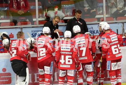 EBEL. Eishockey Bundesliga. KAC gegen	VSV. Trainer Petri Matikainen (KAC). Klagenfurt, am 9.10.2020.
Foto: Kuess
www.qspictures.net

---
pressefotos, pressefotografie, kuess, qs, qspictures, sport, bild, bilder, bilddatenbank