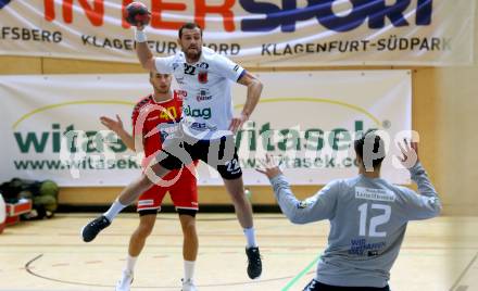 Handball. HLA. SC Kelag Ferlach gegen UHK Krems. Dean Pomorisac,  (Ferlach). Ferlach, am 9.10.2020.
Foto: Kuess
---
pressefotos, pressefotografie, kuess, qs, qspictures, sport, bild, bilder, bilddatenbank