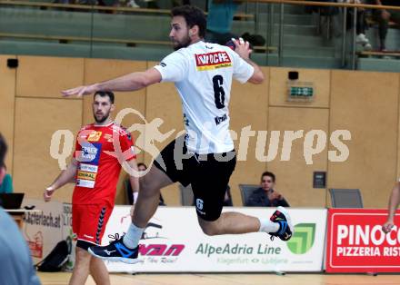 Handball. HLA. SC Kelag Ferlach gegen UHK Krems. Leander Krobath (Ferlach). Ferlach, am 9.10.2020.
Foto: Kuess
---
pressefotos, pressefotografie, kuess, qs, qspictures, sport, bild, bilder, bilddatenbank