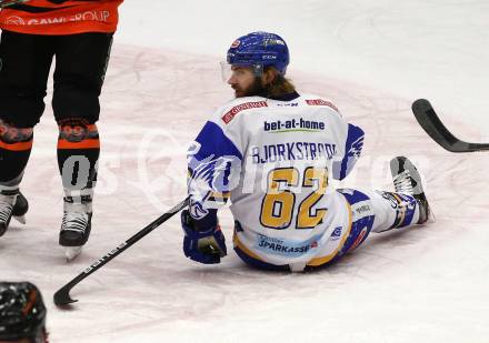 EBEL. Eishockey Bundesliga. VSV gegen Moser Medical Graz99ers. Patrick Bjorkstrand,   (VSV). Villach, am 11.10.2020.
Foto: Kuess
www.qspictures.net
---
pressefotos, pressefotografie, kuess, qs, qspictures, sport, bild, bilder, bilddatenbank