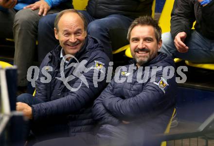 EBEL. Eishockey Bundesliga. VSV gegen Moser Medical Graz99ers.  Gerald Rauchenwald, Andreas Schwab (VSV). Villach, am 11.10.2020.
Foto: Kuess
www.qspictures.net
---
pressefotos, pressefotografie, kuess, qs, qspictures, sport, bild, bilder, bilddatenbank
