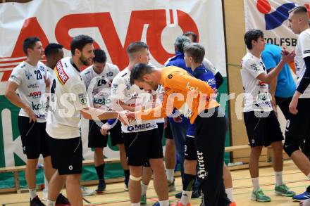 Handball. HLA. SC Kelag Ferlach gegen UHK Krems. Leander Krobath, Florian Striessnig (Ferlach). Ferlach, am 9.10.2020.
Foto: Kuess
---
pressefotos, pressefotografie, kuess, qs, qspictures, sport, bild, bilder, bilddatenbank