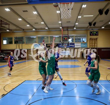 Basketball Damen Superliga 2020/2021. Grunddurchgang 2. Runde.  KOS Celovec Damen gegen UBSC-DBBC Graz. Elma Voljevica, Nikolina Sofric, Tina More (KOS Celovec), Eni Nizamic, Amira Bajric  (Graz). Klagenfurt, am 11.10.2020.
Foto: Kuess
www.qspictures.net

---
pressefotos, pressefotografie, kuess, qs, qspictures, sport, bild, bilder, bilddatenbank